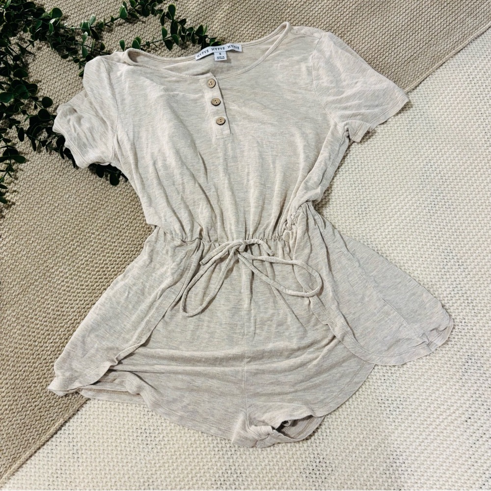 HYFVE Light Tan Button-Down Top